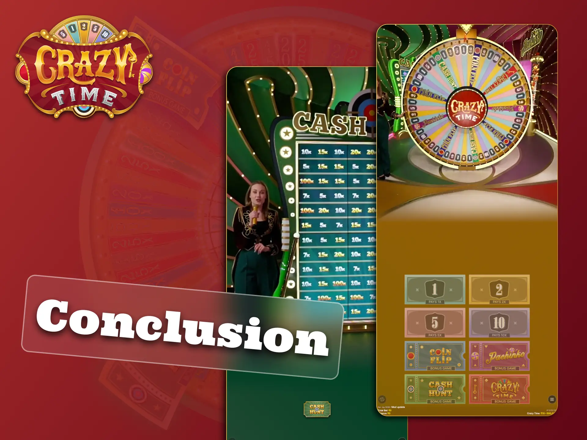 Play using casino apps that have Crazy Time in them.