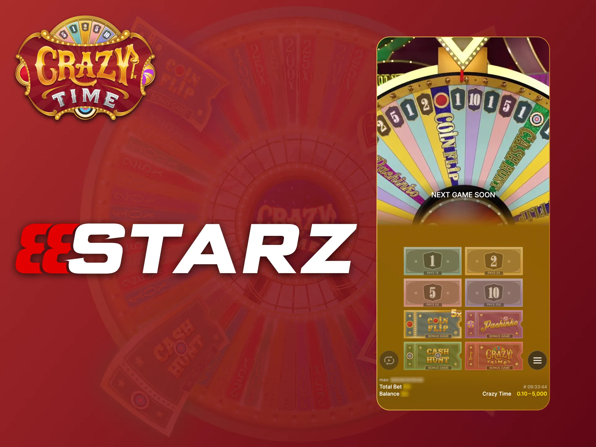 888Starz offers a convenient way to enjoy Crazy Time gaming.